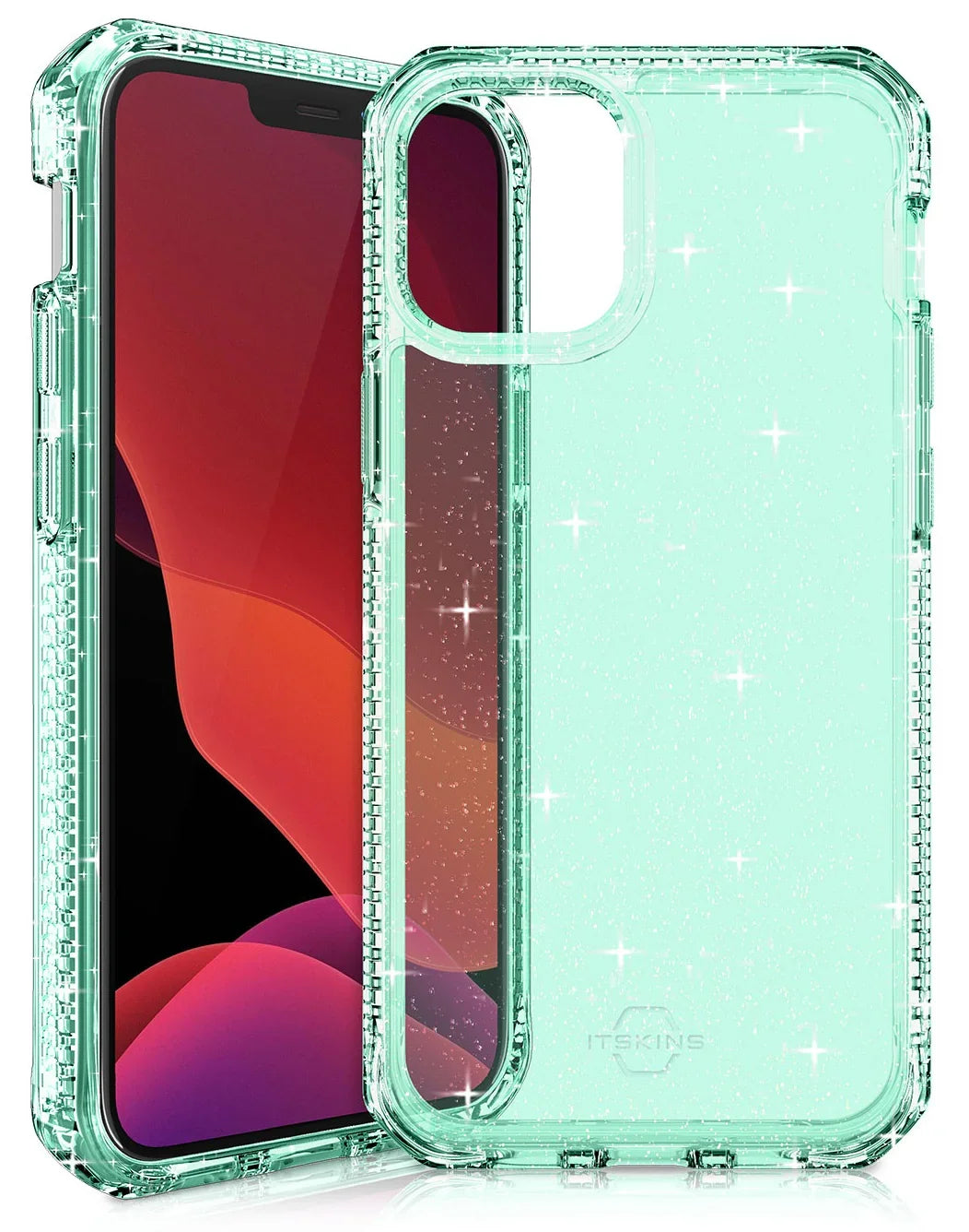 Itskins Hybrid Spark iPhone 12 & 12 Pro Case - Tiffany Green - Tashqila Itskins Hybrid Spark iPhone 12 & 12 Pro Case - Tiffany Green - Tashqila